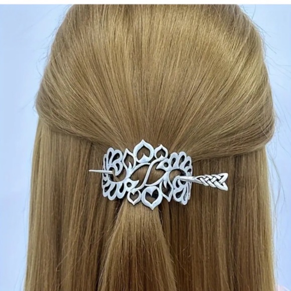 🎉Host Pick🎉 NWT Celtic Knots & Tree of Life Antiqued Silver Tone Barrettes! - Picture 5 of 7